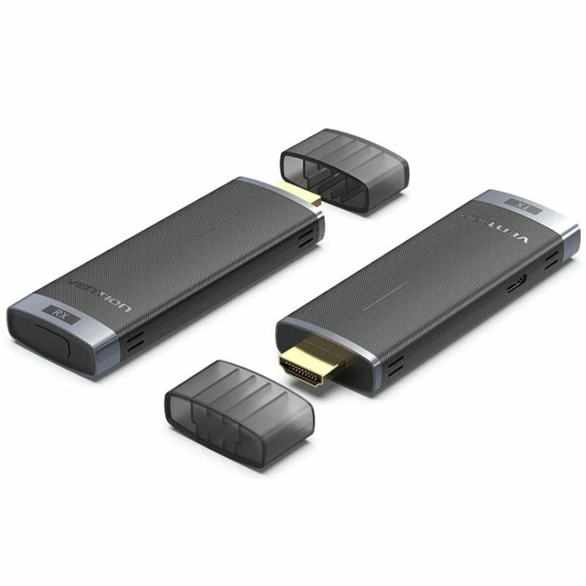 Adaptador HDMI Vention ADCB0 conector macho a hembra negro para cable de pantalla