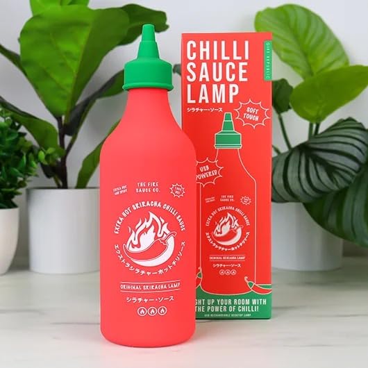 Lampe en silicone bouteille sauce chili rechargeable USB tactile - 6
