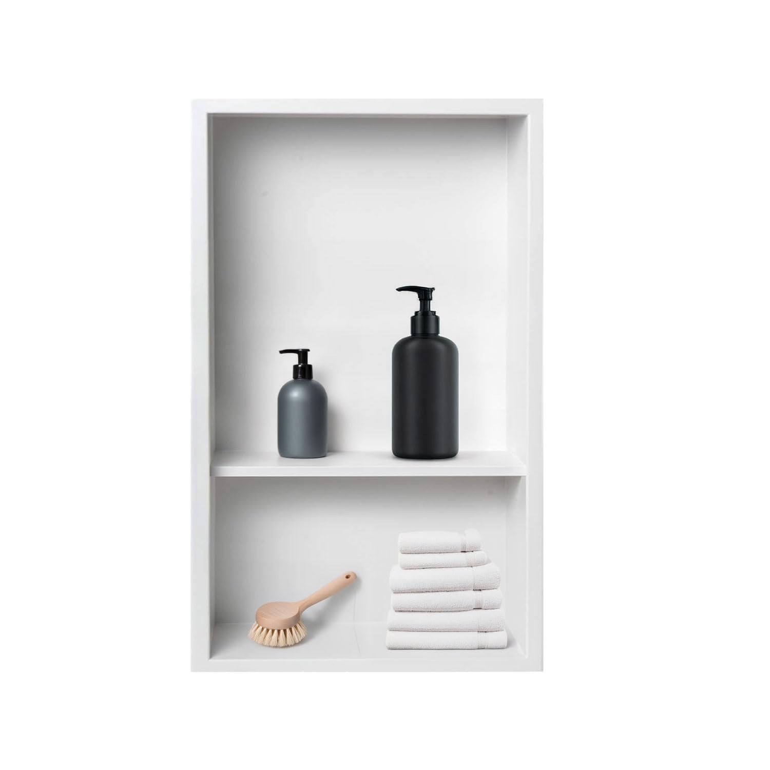 Elefloom Shower Niche 12 18 Stainless Steel Elegant Bathroom Niche No Tile Needed Recessed Shower Shelf Organizer for