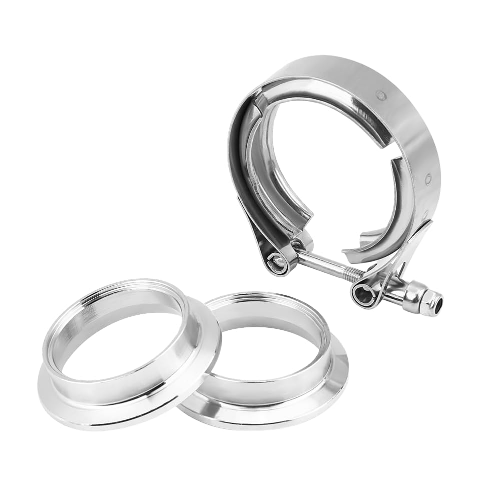 V Band Flangia, V Band Morsetto kit, Kit flangia a V per tubo di scarico turbo in acciaio inox (4 pollici)