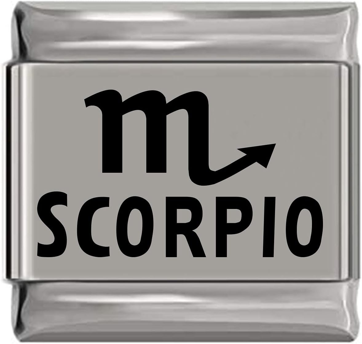 NewCharmsScorpio Zodiac Laser Engraved Italian Charm (9mm Standard Size)