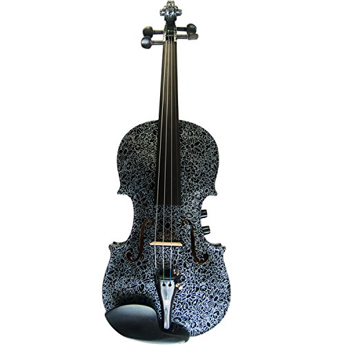 Aliyes Premium Handmade Acoustic & Electric Violin 4 4 Full Size Kit Solid Wood Violin With Ebony Fittings-E306 #TOP3