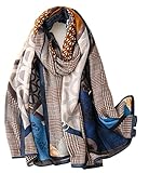 FAIRYGATE Halstuch Damen Tuch Kopftuch Schal Tücher Mama Geschenk XXL Blumen Stola für Abendkleid Hochzeit 65013