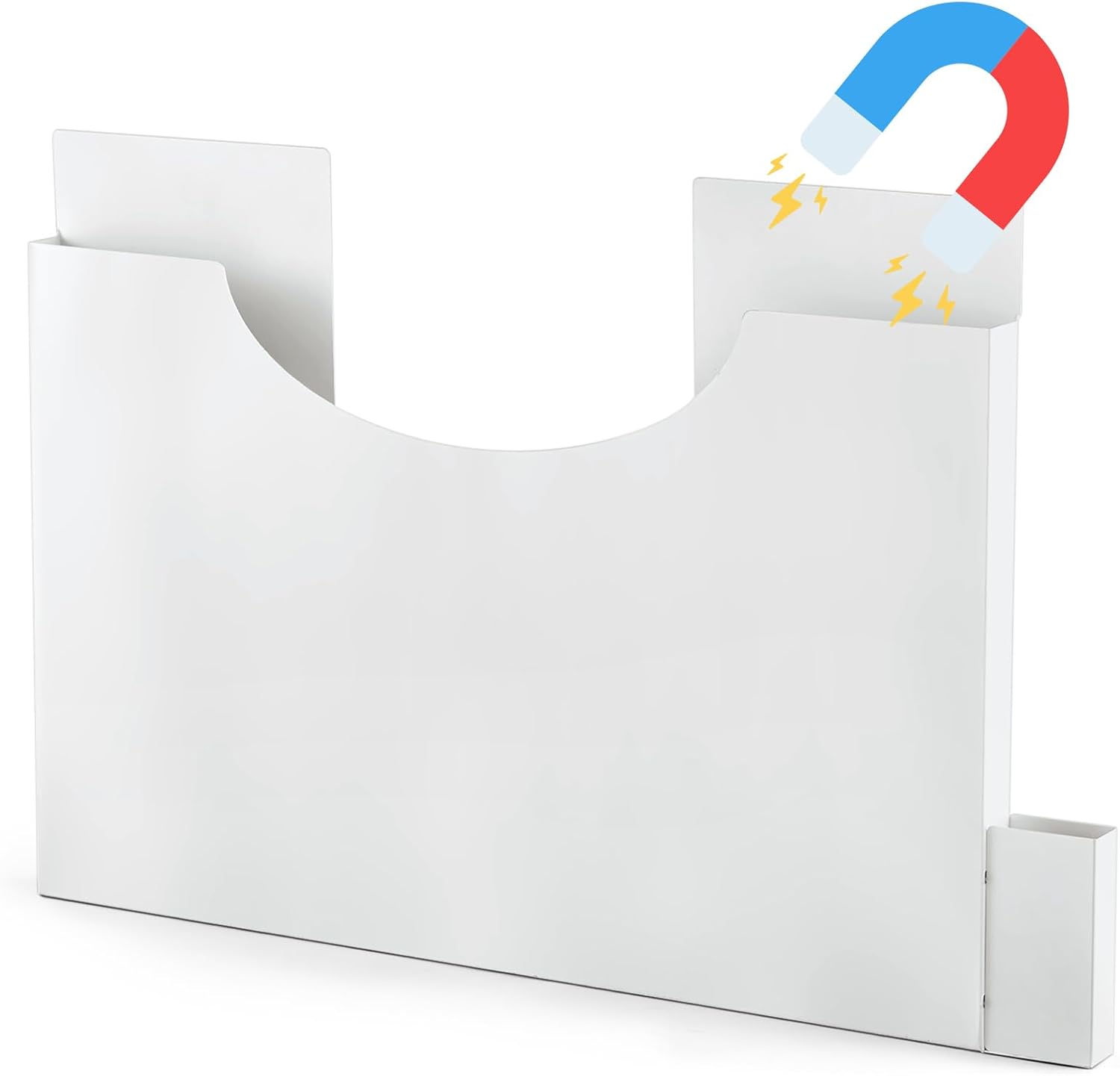 Magnetic Placemat Rack Place Mat Organizer Pocket Wall Document Rack Magnetic Cutting Board Holder White Pocket Wall File for Kitchen Home Office