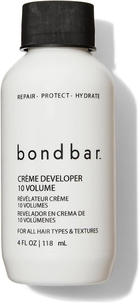 Bondbar 10 Volume Creme Developer, Repairing hair dye for all hair types, CrueltyFree*, ParabenFree, & Vegan, 4 Oz