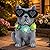 Pawatee Solar Garden Statues Dog with Succulent and LED Lights Birthday Gifts for Women Mom Grandma Solar Outdoor Decor for Patio Backyard Yard Lawn Decoration-Unique Housewarming Gifts