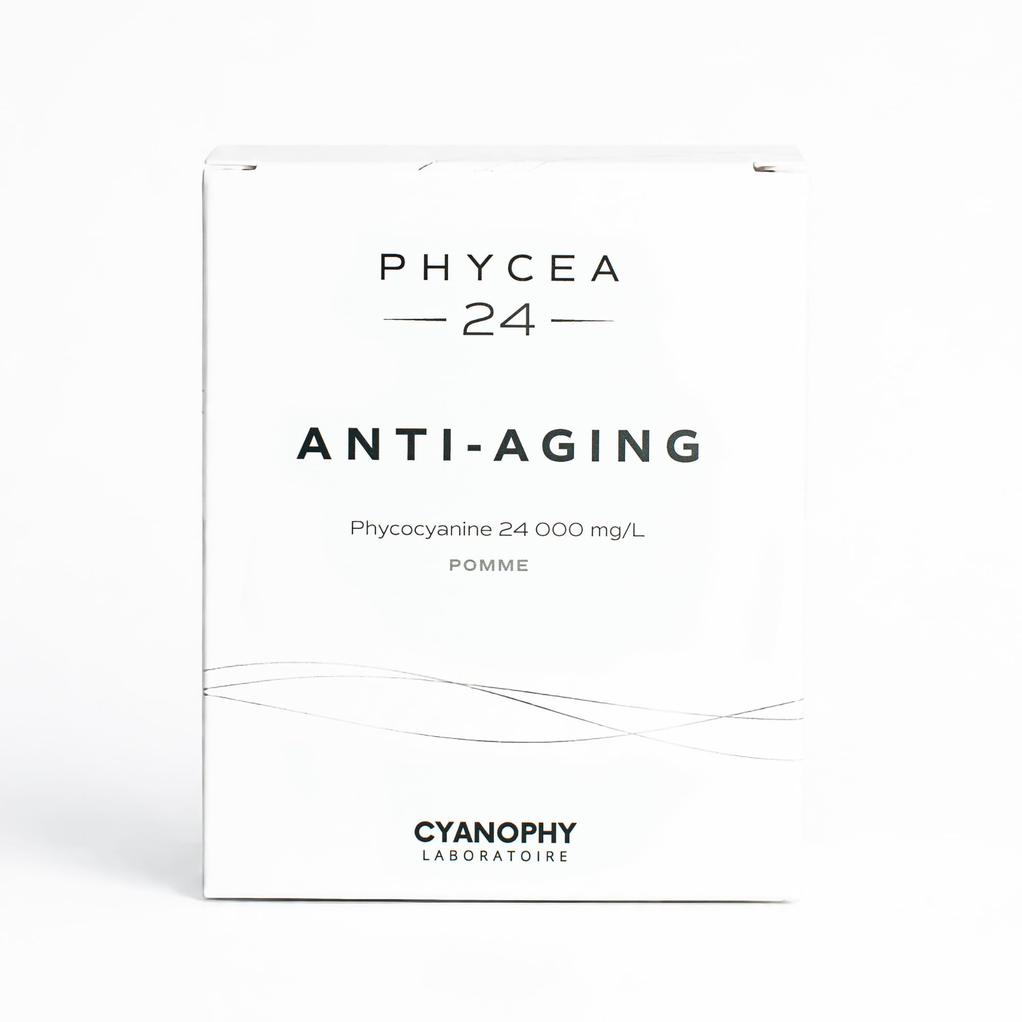 Französisches Premium-Phycocyanin 24000 mg/L – Langlebigkeit & Anti-Aging – Hochkonzentriert – Optimierte Dosierung – Blaue Spirulina – 100% Natürlich – Phycéa 24 (Apfel)