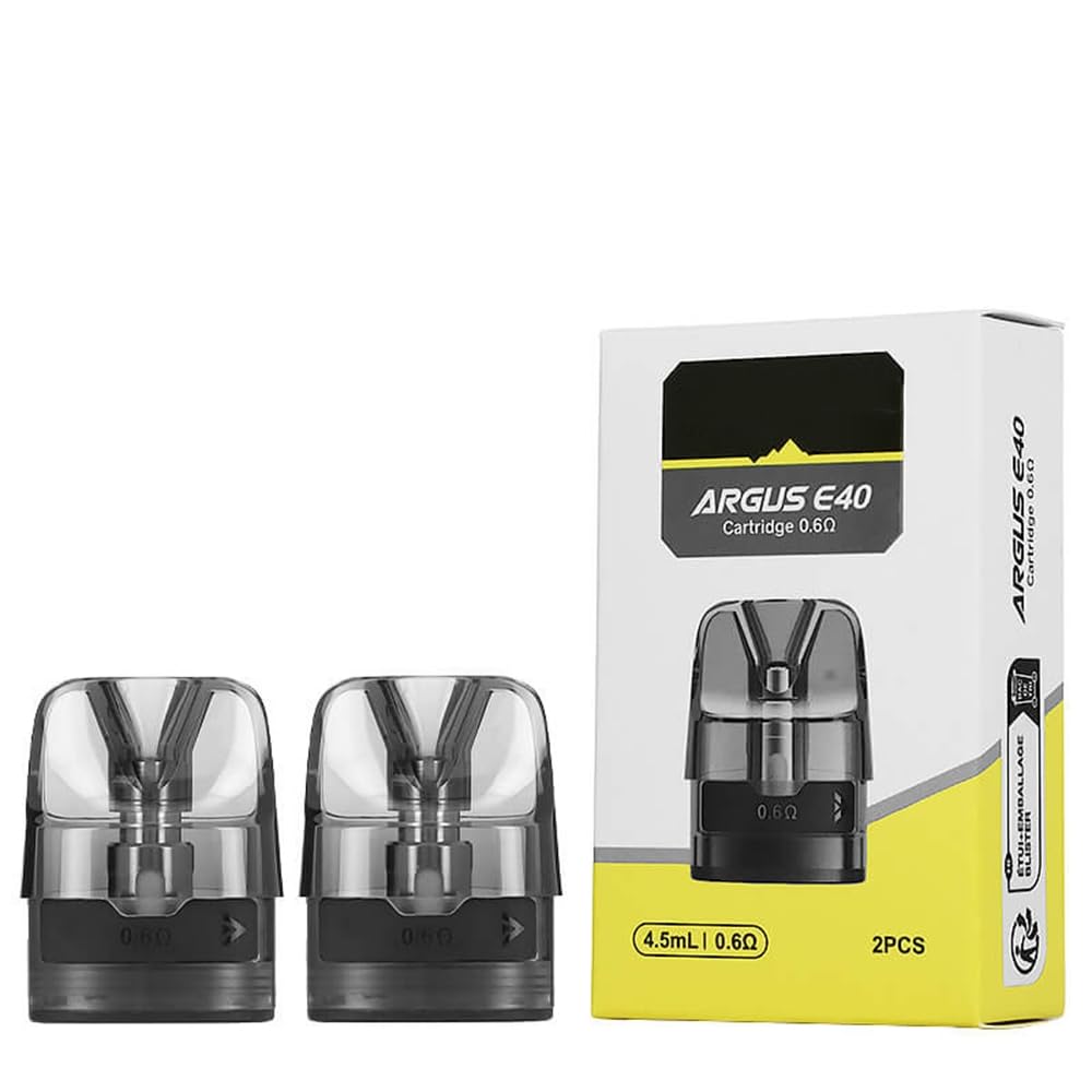 For VOOPOO Argus E40 Pod Cartouche 4,5 ML (0,6  Paquet de 2) [MTL 18-25 W]  Bobine intgre Remplissage latral Atomizzatore pour Kit Argus E40  cigarette lectronique Originales - No Nicotine : Amazon.fr: High-Tech