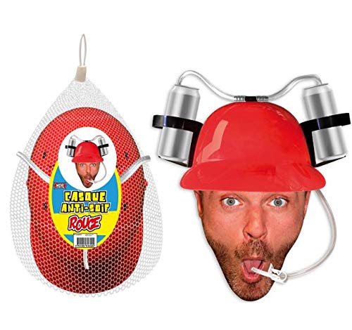 surprisez Cadeau de fête Adulte Casque Rouge Anti-Soif (x1) R/CAAS15