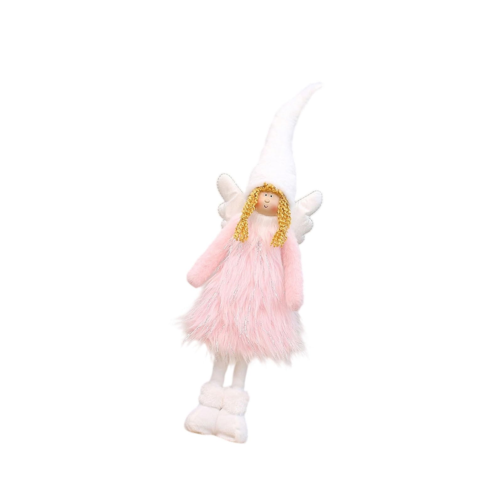 Tfaoys D Lovely Angelic Plushie With Plush Wing Sturdy Holiday Ecoration Plush Angelic Shelf Ecors For Bedroom Party Festival Home Tabletop Ornament