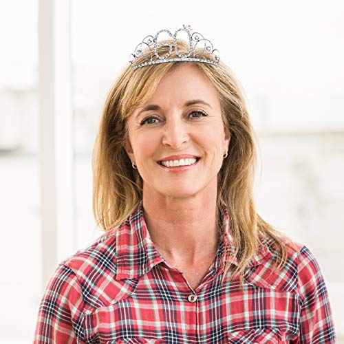 Frcolor 60 ° compleanno Tiara cristallo compleanno...