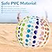 Quuylin Wasserball Aufblasbar, 2 Stück Bunt Gestreifter WasserbäLle, 40cm Strandball, Sommer Schwimmball Wasserspielzeug für Kinder Erwachsene Strand, Pool Party, Outdoor-Aktivitäten (A)