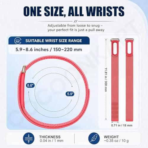 Image of Stretch Nylon Sport Strap Compatible For Google Fitbit Air (Only Strap)