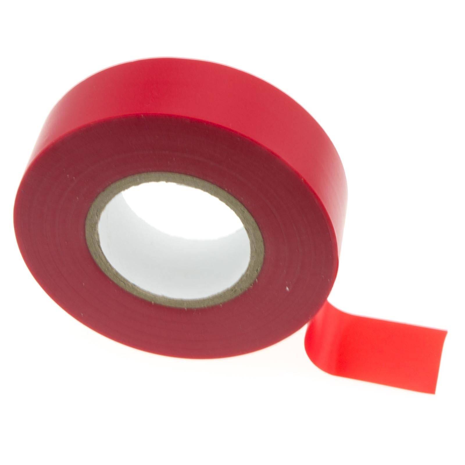 kenable PVC Electrical Insulation Tape 19mm x 20m Red | BS3924 & IEC454 Certified | Professional Grade Wire Insulating Tape for Wiring & Cable Protection