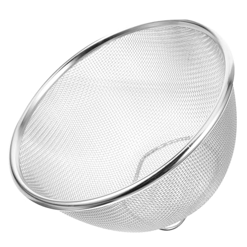 Cabilock drain basket Cesta de drenaje de arroz drenar fregadero de la cesta del filtro oro enchufar neto colador cuenco para lavar arroz cesta de lavado de verduras Acero inoxidable Silver