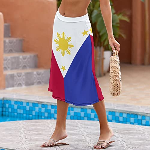 TAIZIYEAH Philippines Flag Skirt for Womens Summer Autumn Winter Top 2XL4