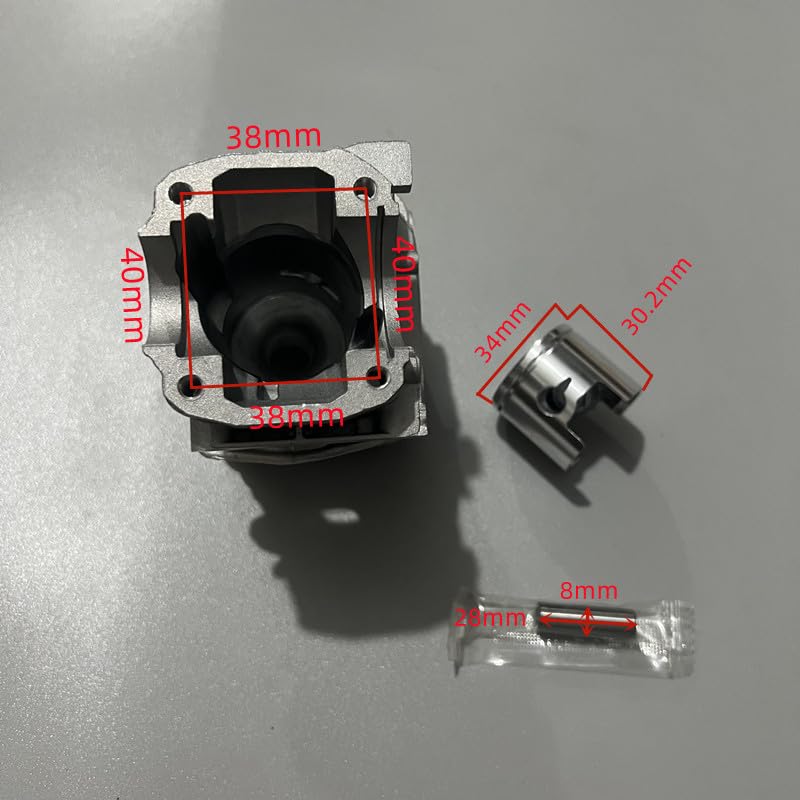 Kit de segments de piston de cylindre 34mm pour réparer une perte de compression - 5