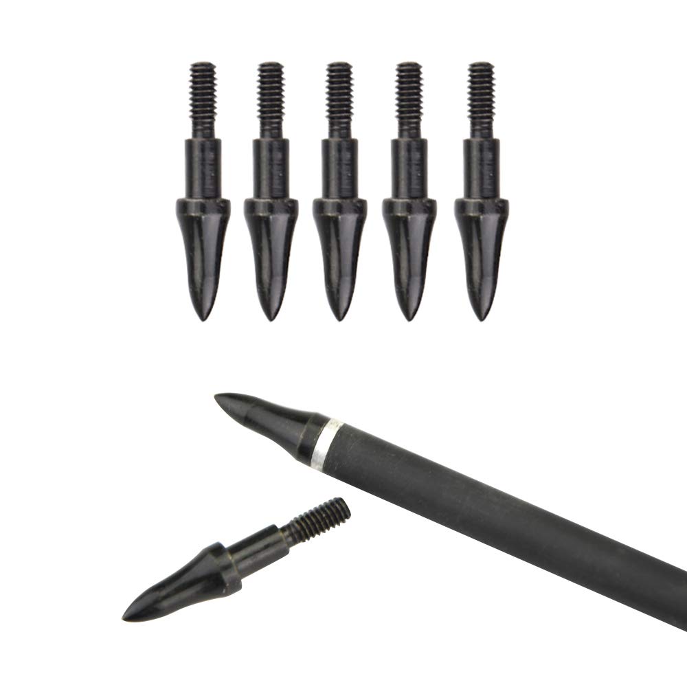 50 Stück Bogenschießen Jagdspitzen 75 Grain Pfeilspitze Screw-In Pfeilspitzen Jagd Pfeil Spitzen Point für Recurve und Compound Bow