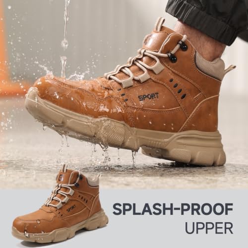 Image of Steel Toe Boots for Men Lightweight Men's Safety Work Boots