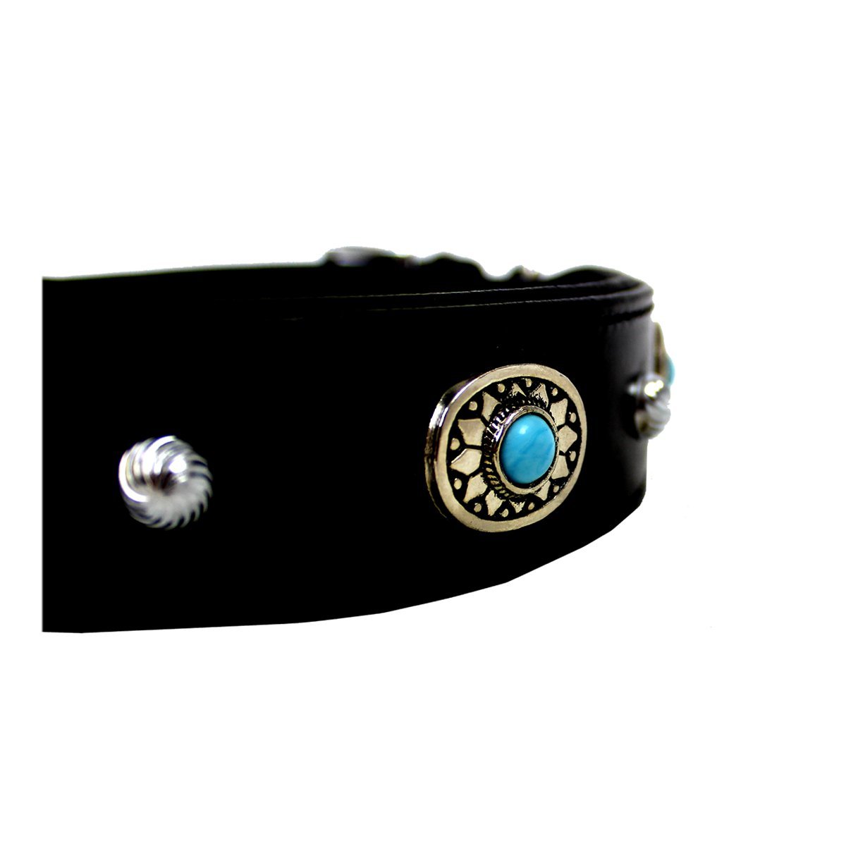 MICHUR Alonzo Hundehalsband Leder Schwarz Breit