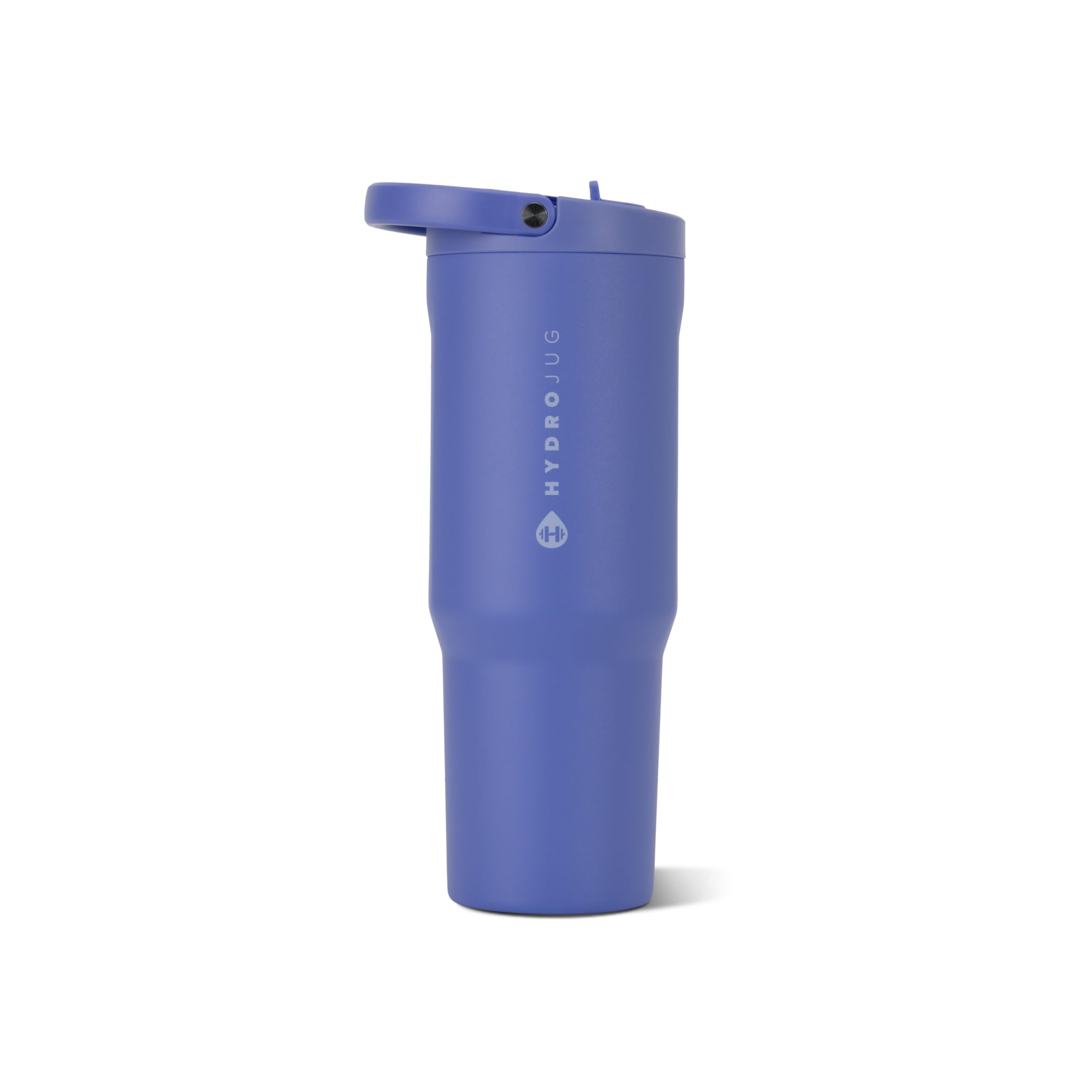 HydroJug Sport - Stainless Steel Tumbler with Straw, Vacuum Insulated, 32oz Leakproof Water Bottle, Ergonomic Design, Reusable, Dishwasher Safe, Rubber Base, Durable for Gym or Outdoors, Berry Pop