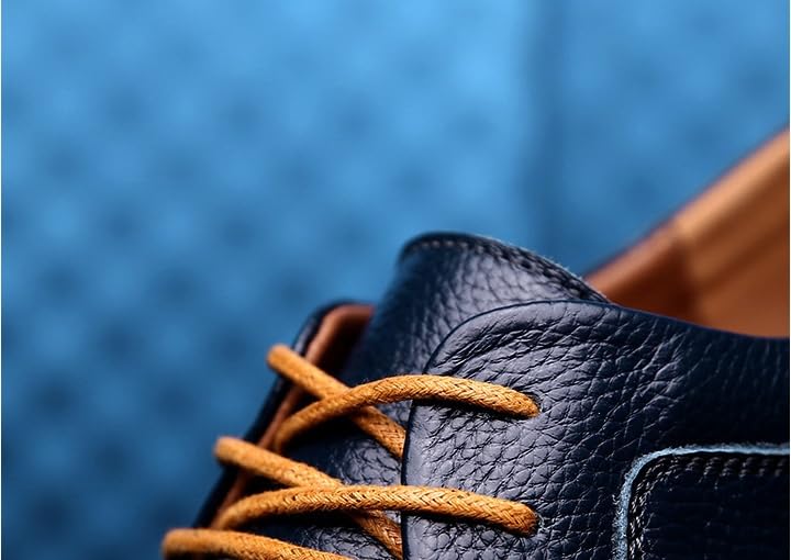 Men's Casual Leather Formal Classic Wingtip Oxford Shoes, Comfortable and Non-Slip Business Shoes, Suitable for Office and Driving4