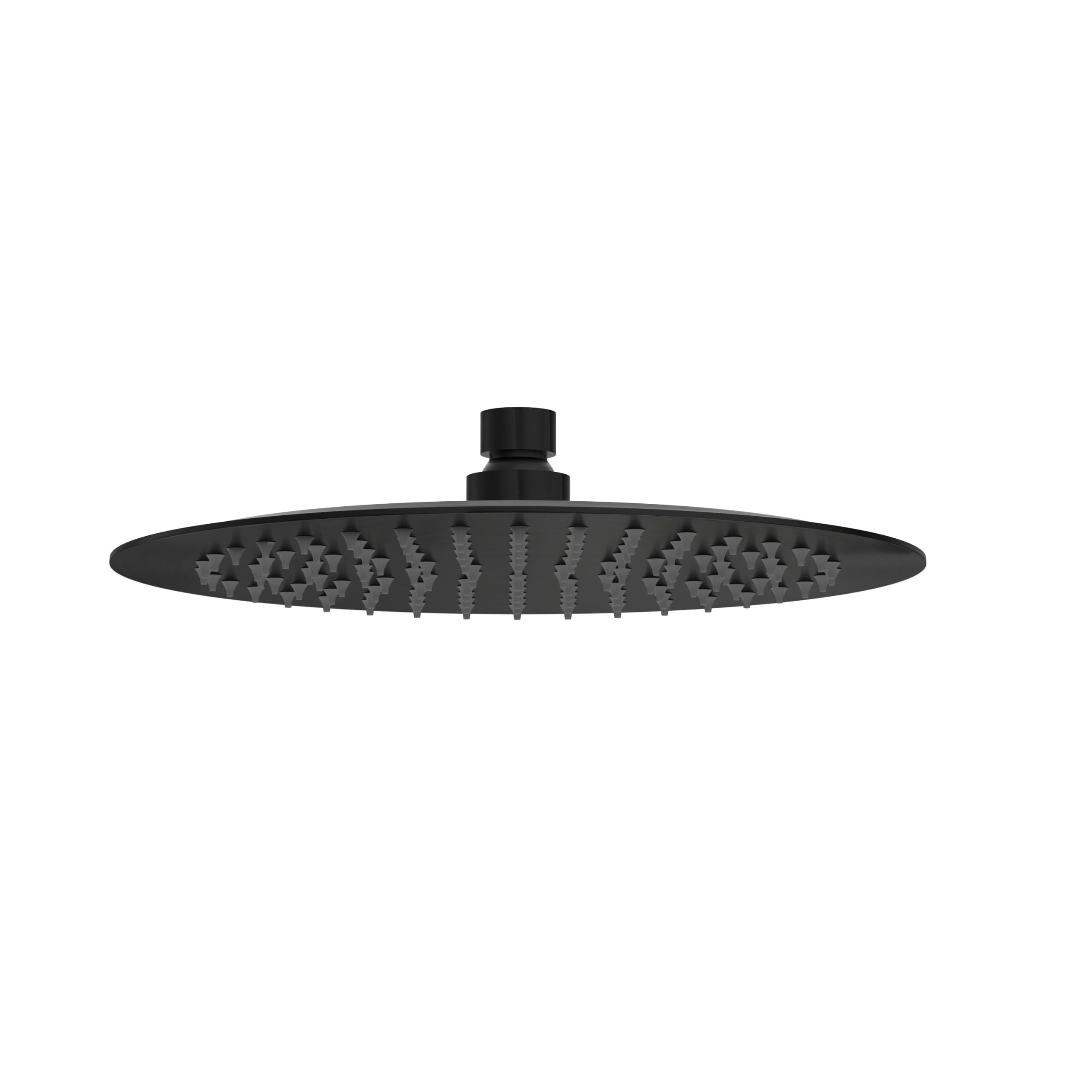 Set de Ducha Efecto Lluvia Negro CASCADE - Sistema de Ducha sin Grifo de Acero Inoxidable AISI 304, Rociador Redondo Ø250mm, Presión Relajante 1-3 Bar, 19 L/Min