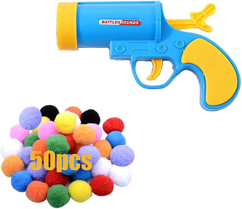 50Pcs Cat Ball Toy Launcher - Best Balls for Indoor Bored Cats (Blue)