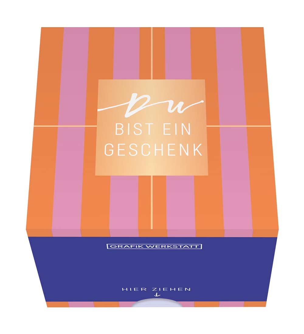 Grafik-Werkstatt Message in a Box | Gift Idea | 30 Tear-off Cards | Du bist ein Geschenk