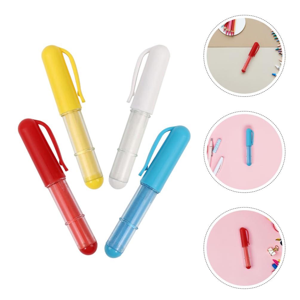 Homoyoyo Gessetti da Cucito per Tessuti 4 Pezzi, per Cuciture e Quilting | Plastica Lavabile, Uso Rapido e Pratico, Adatti a Lavoro da Sarto e Ricamo
