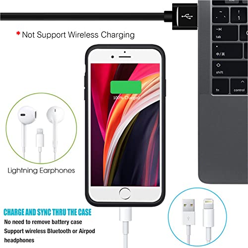 Snronew 01 Battery Case For Iphone 6/6S/7/8/Se 2/3Nd Gen,10000Mah Portable Charger Case Rechargeable Battery Pack Charging Case Compatible thumb #5
