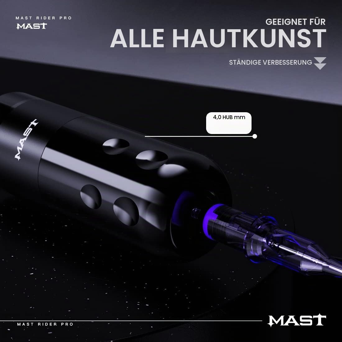 Mast Rider Pro Wireless Tattoo Maschine Pen Rotary tätowiermaschine Tattoo Gun 4.0mm Stroke Length Brushless Motor für Tätowierer
