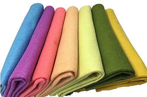 Fogli in Feltro Colorato e Pannolenci - 7 pz...