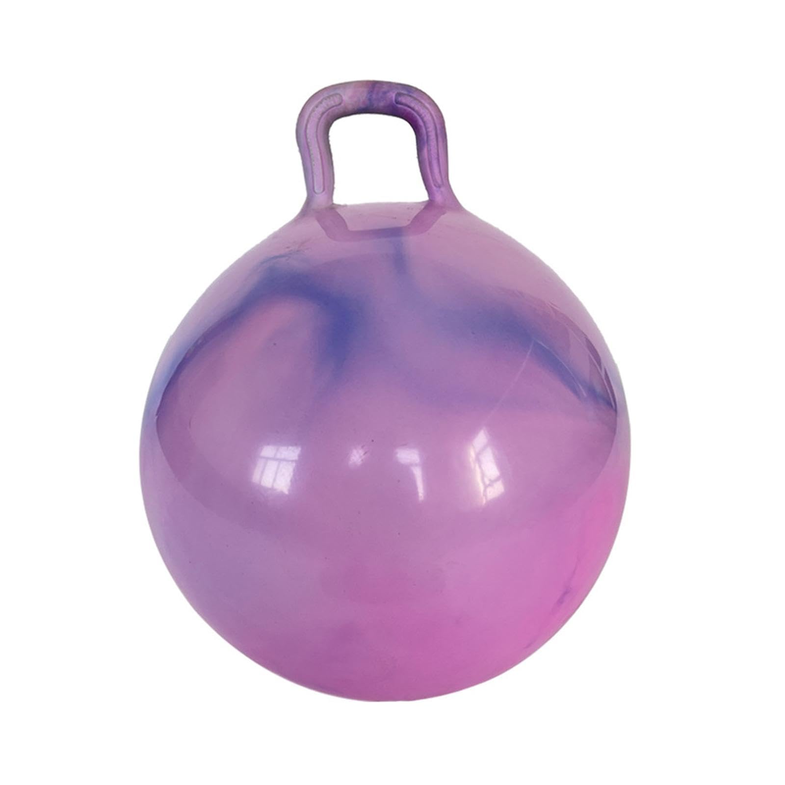 Pelota con Asa, Pelota de Ejercicio, Juego de Jardín Al Aire Libre, 55 Cm de Diámetro, para Pelota, Juguete para Niños, Púrpura Claro