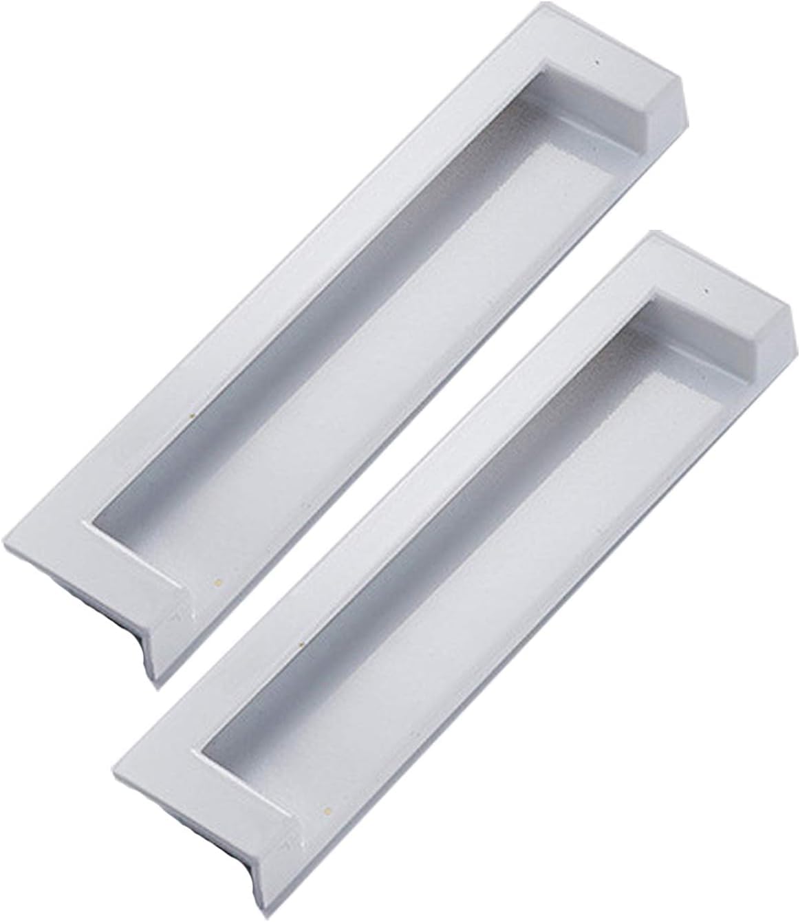 LQZAXSRDR Concealed Drawer Handles, Recessed Handle Cabinet Pull Concealed Sliding Door Multicolor 96mm 128mm(Placer Gold,Hole Distance 96mm)