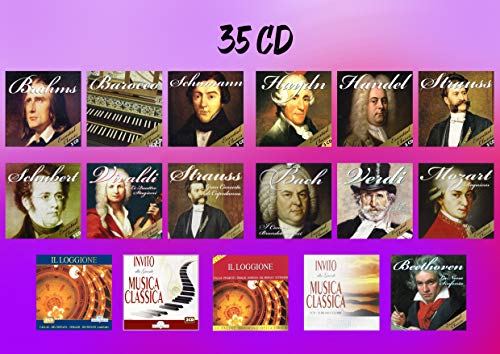 35 CD Coleccin de Msica Clsica - Vivaldi, Strauss, Bach, Verdi, Beethoven, Mozart, Brahms, Handel, Schumann, Schubert, Haydn, Barocco, Opera