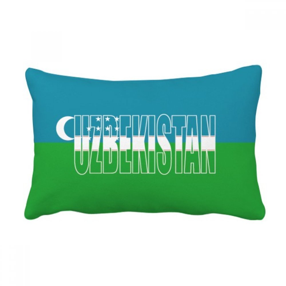 Drapeau Ouzbékistan coussin de canapé multicolore housse avec insert 16x24 pouces