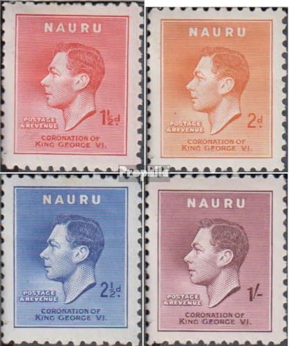 Prophila Collection Nauru 33-36 carta primer día Jorge V