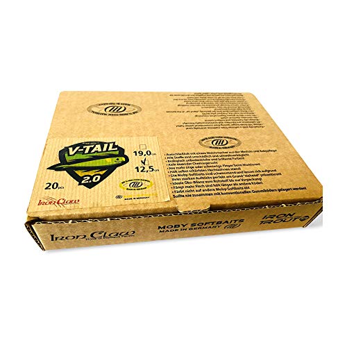 Schönheitsshop Moby Softbaits Germany V- Tail 2.0 12,5 cm Wild Mix 20 Stück Ohne PVC und ohne gifftige Weichmacher