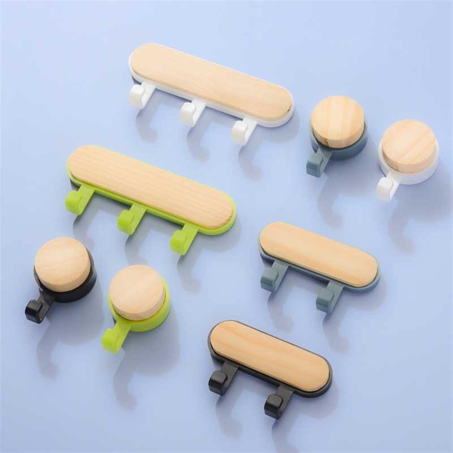 Wall Mounted Coat Rack 1pc Decorative Wall Hooks Coat Scarf Bag Hanger Kitchen Accessories Organizer Hook Home Decor Storage Rack Behind Door Hook Coat Rack Tree (Color : Black - 3) (Black 3)