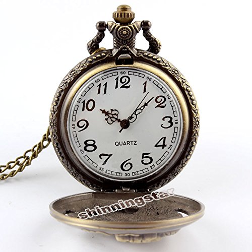 Image of Vintage Cute Animal Pocket Watch, Long Chain Sweater Pendant Necklace, for Women Men Birthday Christmas Gift