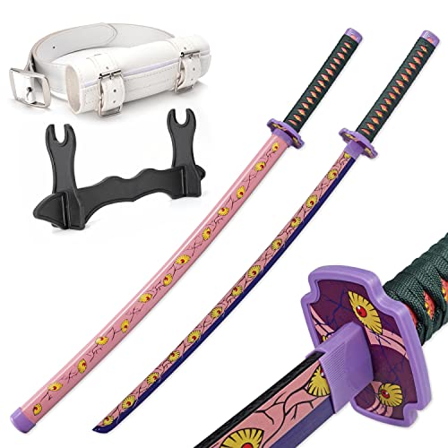 Zisu Anime Kokushibo Sword About 41 inches Hashira Pillars & Protagonist Sword Anime Original Texture (Purple-Kokushibou)