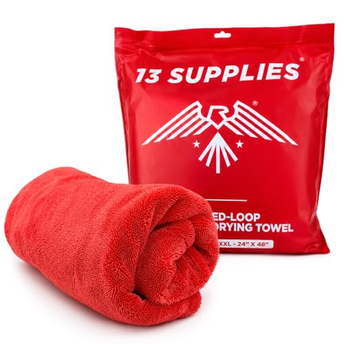 Extra-Large-Microfiber-Car-Drying-Towel-Twisted-Loop-48x24-1400GSM Extra Large Microfiber Car Drying Towel, Twisted Loop, 48x24, 1400GSM - Image 1