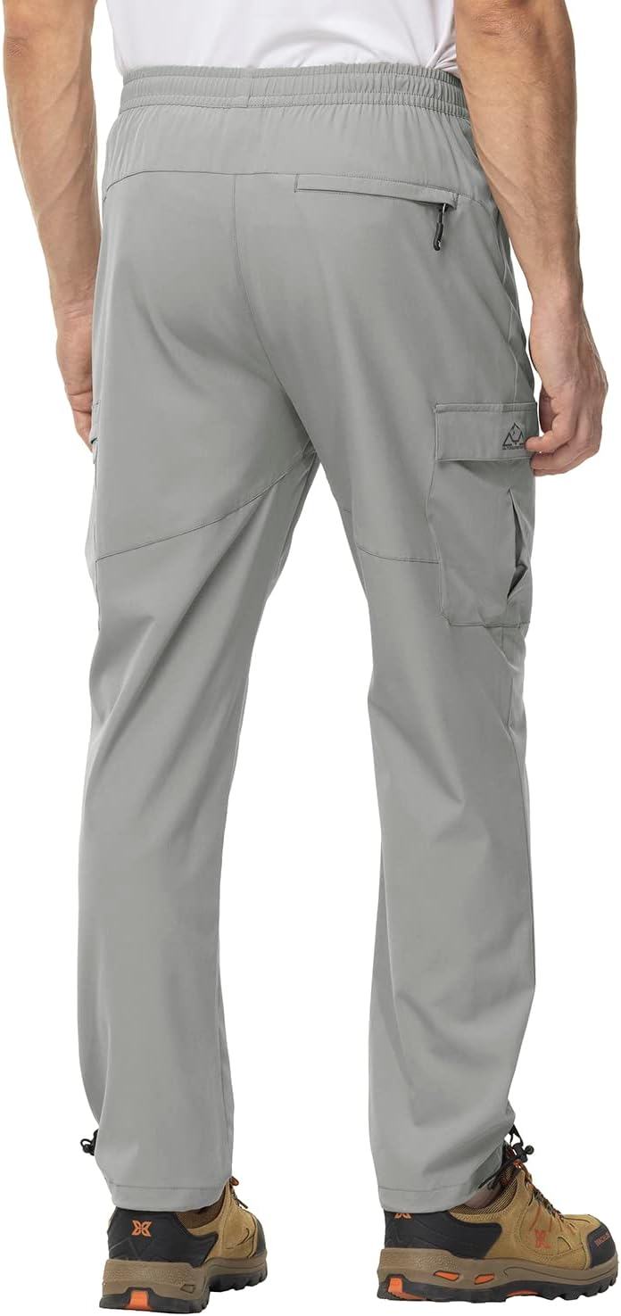 Gopune Men's Lightweight Joggers Quick Dry Hiking Athletic Pants Outdoor Running Casual Track Pants - Image 3