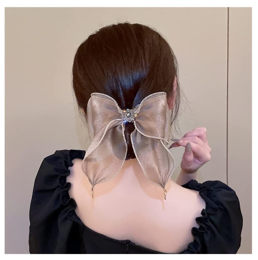 Feste Elastici Capelli 2 Pezzi Anello Per Capelli In Pizzo Con Fiocco In Rete Accessori Per A Cavallo In Corda Per Retrò Decorazione