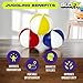 GloFX Juggling Balls [Pack of 3] for Beginners to Advanced Jugglers - No Bounce Design - Durable Weighted Juggle Ball Kit - 2 Layer Construction - Soft and Easy Juggling Kit - Mixed Colors