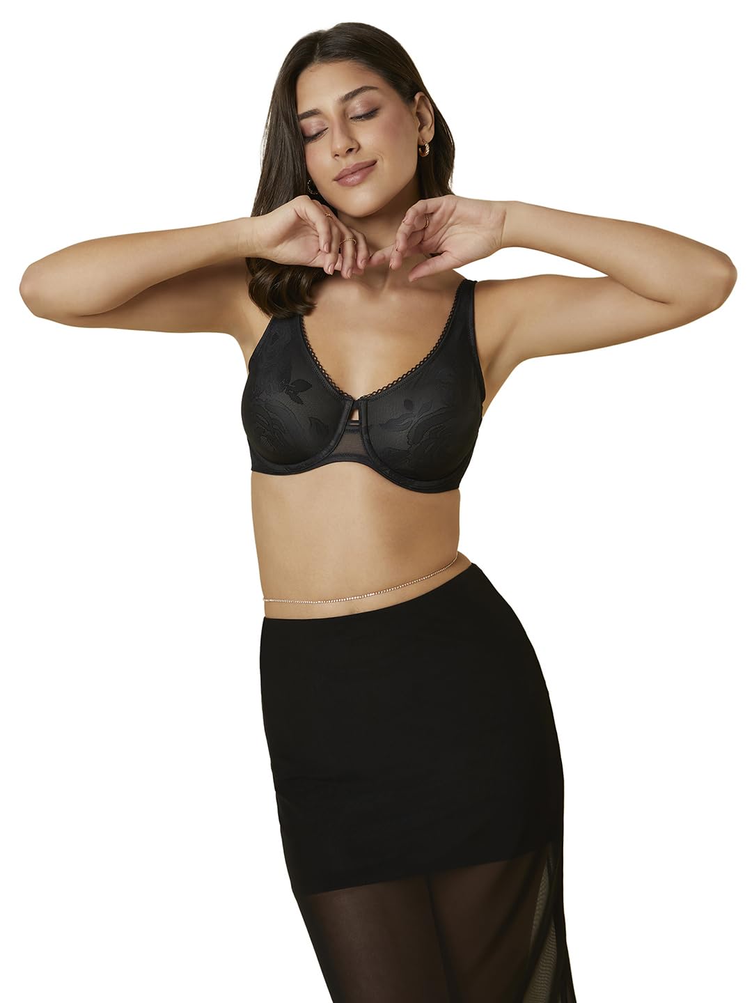 Triumph Wild Rose Sensation W01 Biustonosz minimizer Kobiety, czarny, 85E