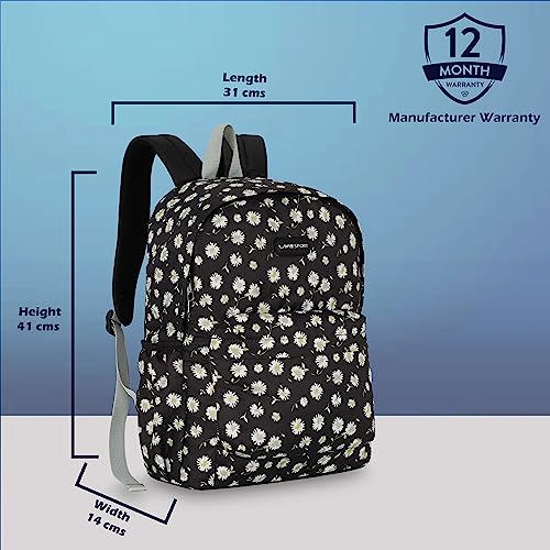 Image of Lavie Sport 41cm Floral Printed 18 Litres School Backpack for Girls | Stylish and Trendy Casual Backpack