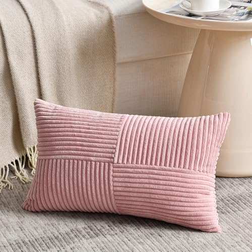 Fancy Homi Set of 1 Blush Pink Lumbar Decorative Throw