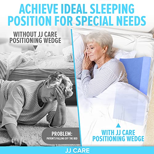 JJ CARE Bed Wedges & Body Positioners - 23.6 Inch, 30 Degree Curved Body Positioning Wedge Pillow for Side Sleeping, Foam Wedge Pillow for Bed Ridden with Pillow Case 2 JJ CARE Bed Wedges & Body Positioners - 23.6 Inch, 30 Degree Curved Body Positioning Wedge Pillow for Side Sleeping, Foam Wedge Pillow for Bed Ridden with Pillow Case - Image 3